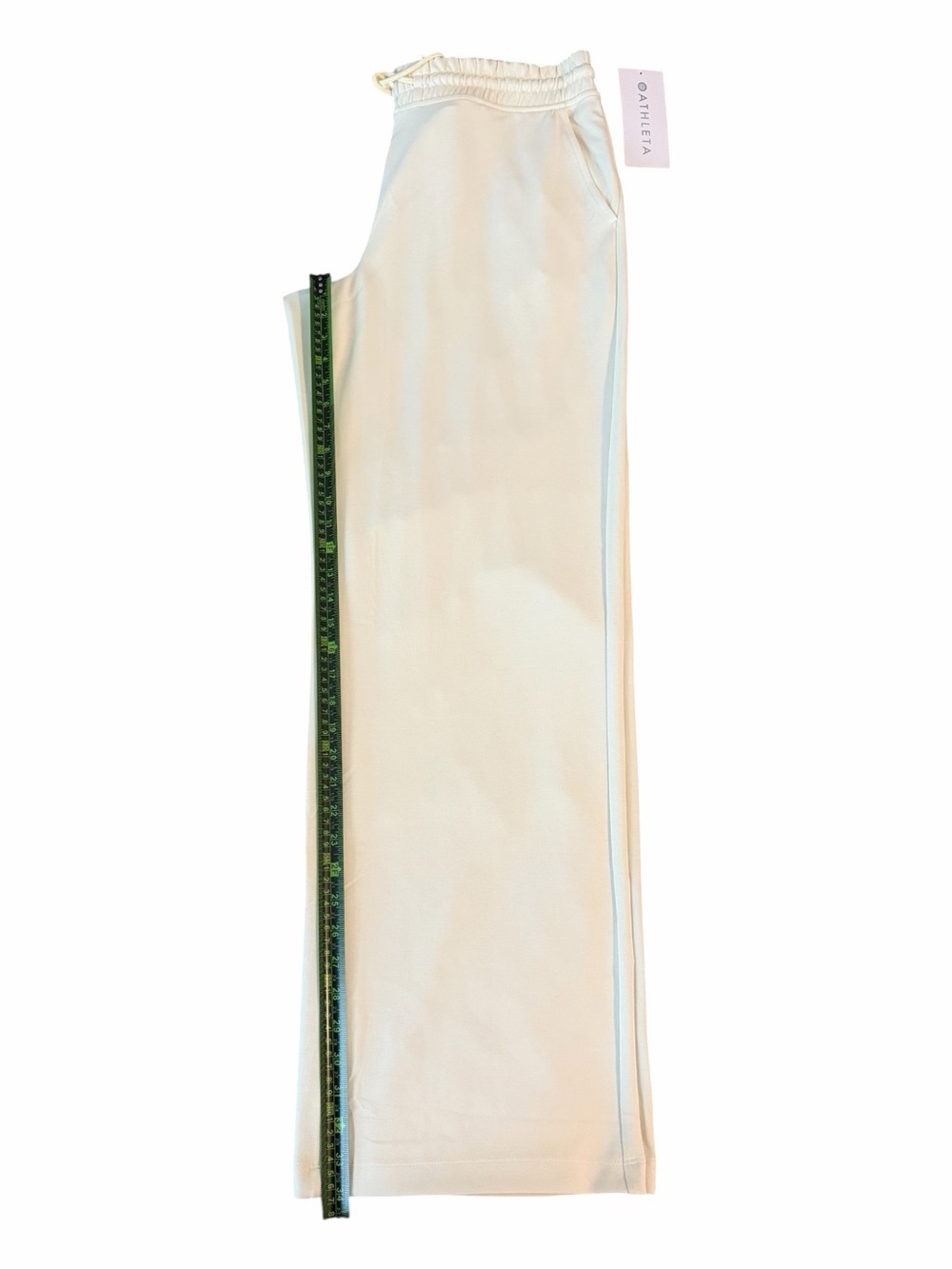 NWT |Athleta |Seasoft Straight Pant |XL Tall |Ivory |Wide Leg |34” Inseam - Picture 8 of 13